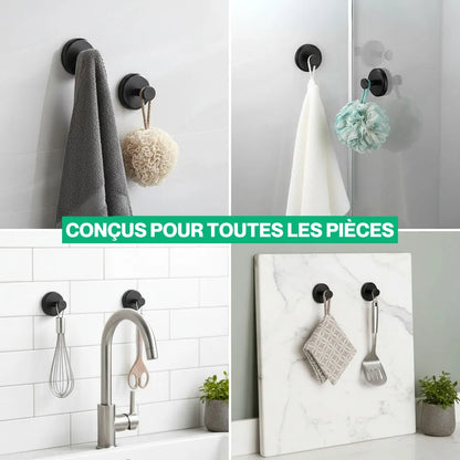 Grip™ - Pack de 4 crochets à ventouses