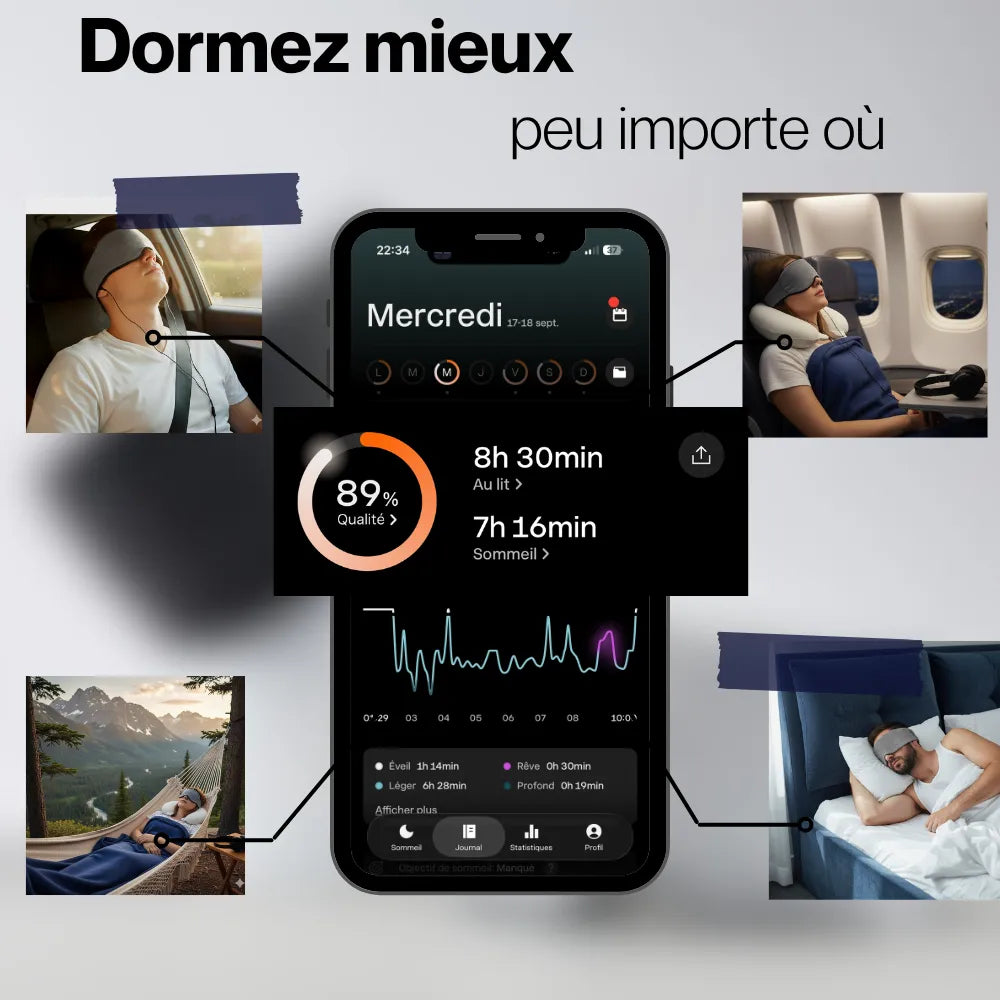 Masque de sommeil en coton