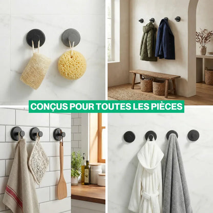 Pack de crochets à ventouse ultra-résistants