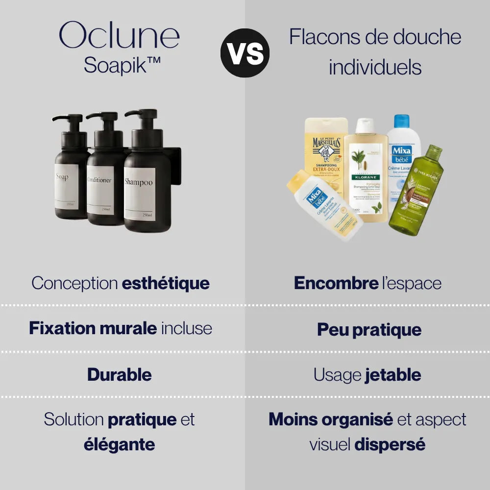 Distributeur de savon mural en verre