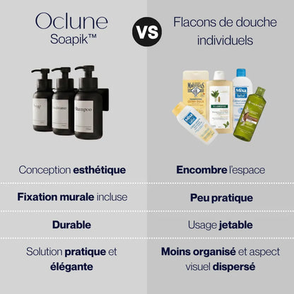 Distributeur de savon mural en verre