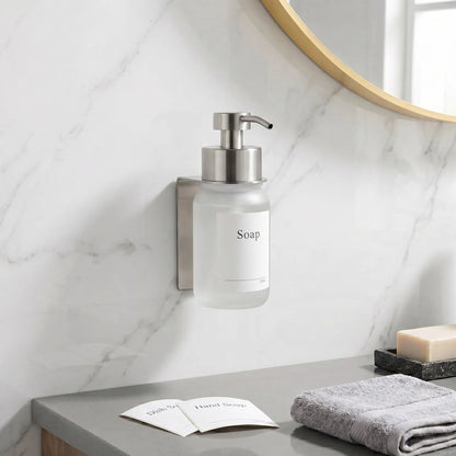 Distributeur de savon mural en verre