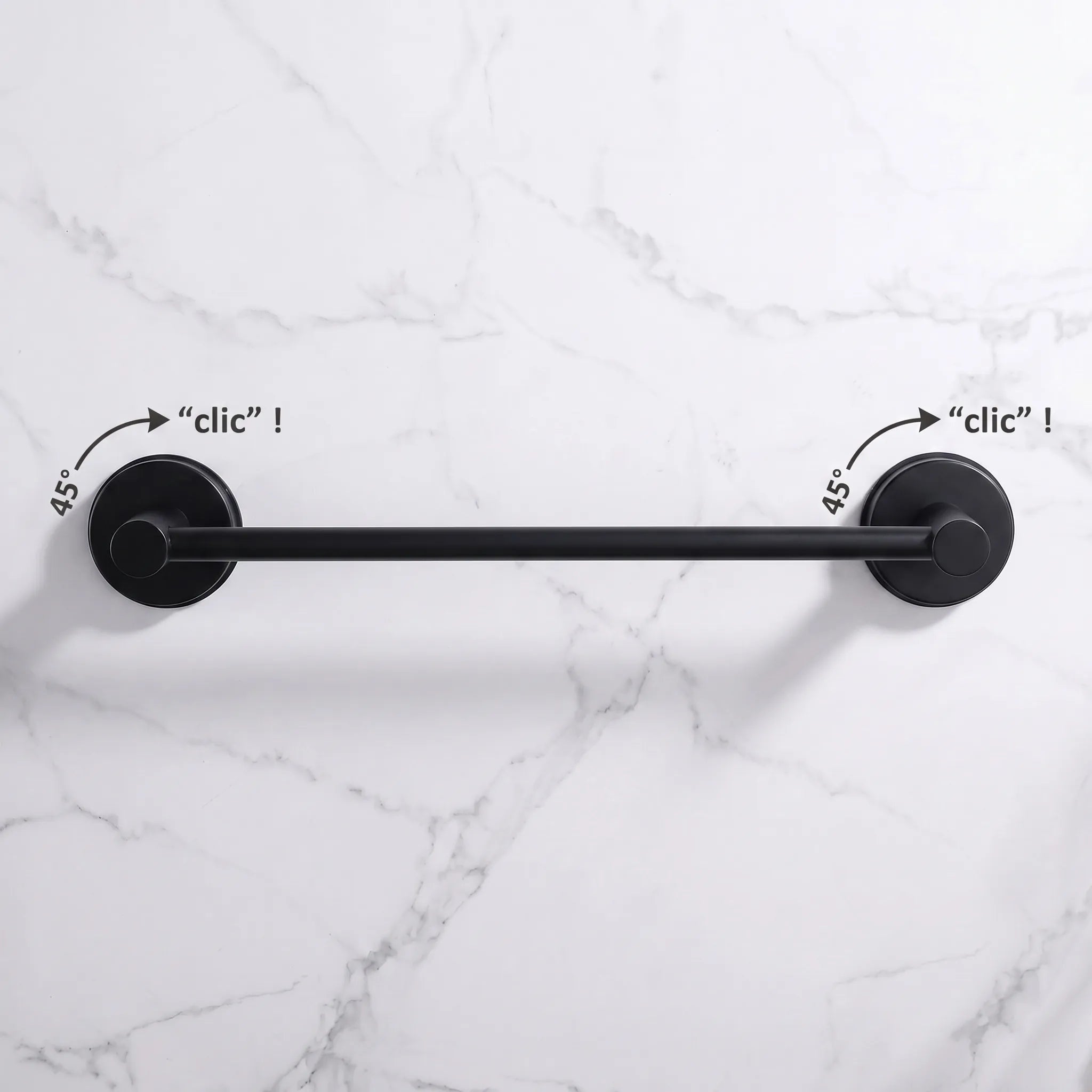 TowelGrip™ - Barre à ventouse pour serviettes